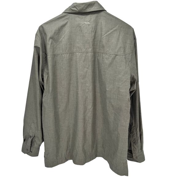 Mountain Khakis Shirt Mens Medium M Nylon Snap Up Long Sleeve Mesh Lined Outdoor - Picture 4 of 9